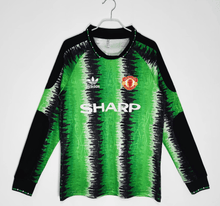 Manchester United 90/91 Torwart-Shirt mit langen Ärmeln