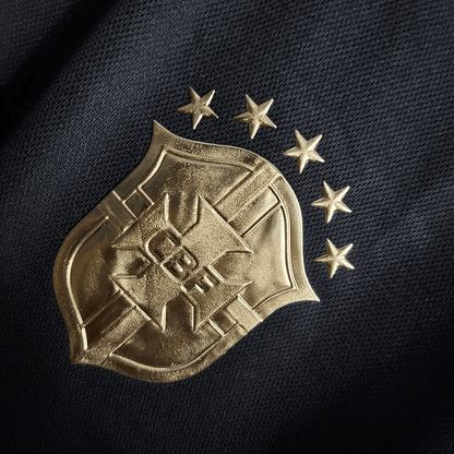 Polo Schwarz Gold Brasilien