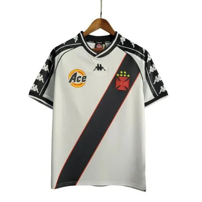 Vasco Auswärtstrikot 2000 Retro - Weiß und Schwarz